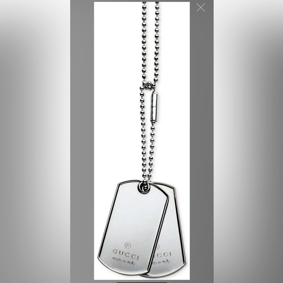Gucci Other - Gucci Necklace, Dog Tag Pendant Necklace(double) Men’s